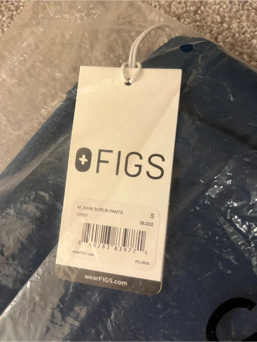 FIGS Men's Axim Straight-Leg Scrub Pants size S